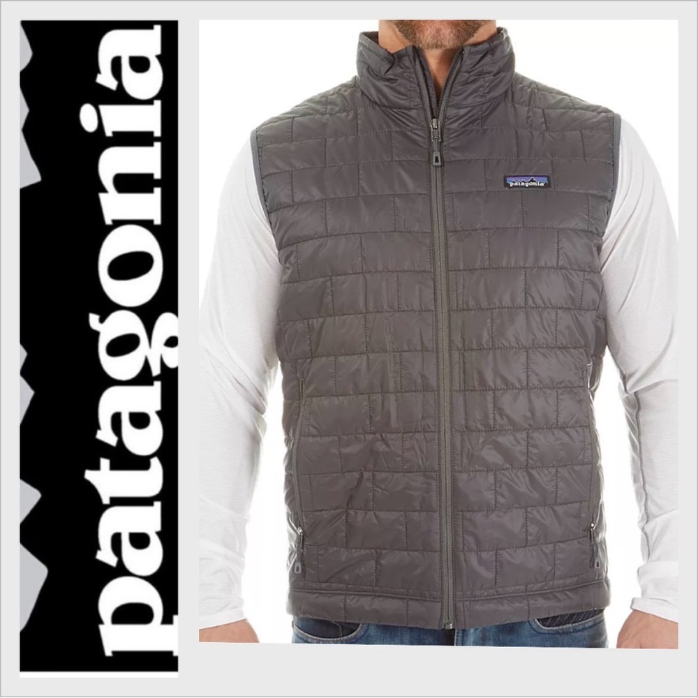 Men’s Patagonia Nano Puff Vest Gray - Size XL